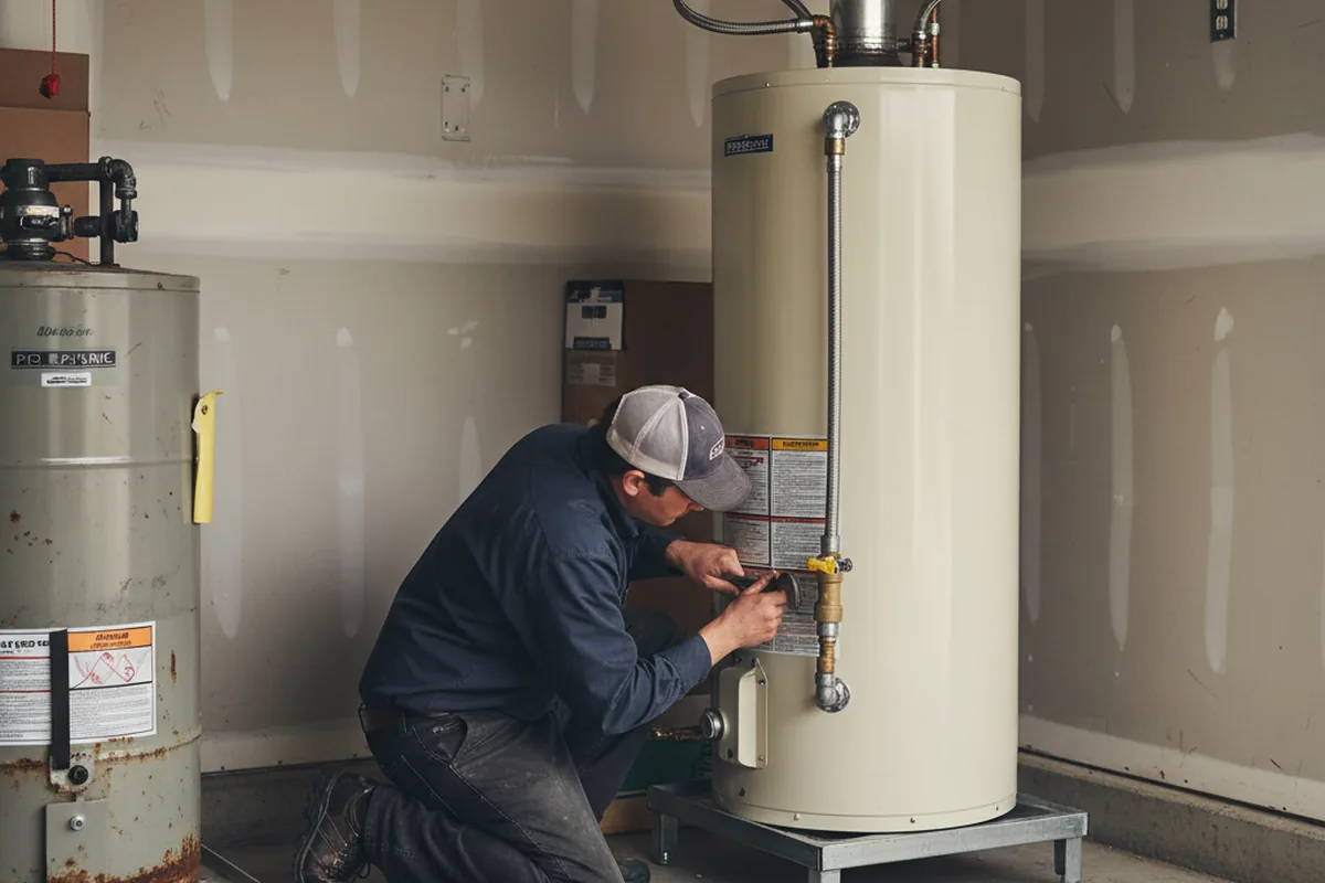 Water heater and shutoff valve replacement in Nashville